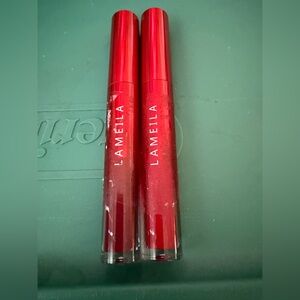 Lameila Liquid Lipstick Glaze Set Bundle Lot Matte Red/Burgundy waterproof
